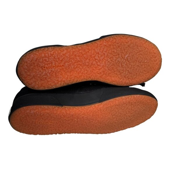 Superga Womens 2750 Cotu Nero Classic Black Canvas Sneakers Size 37 New With Box - Picture 4 of 11